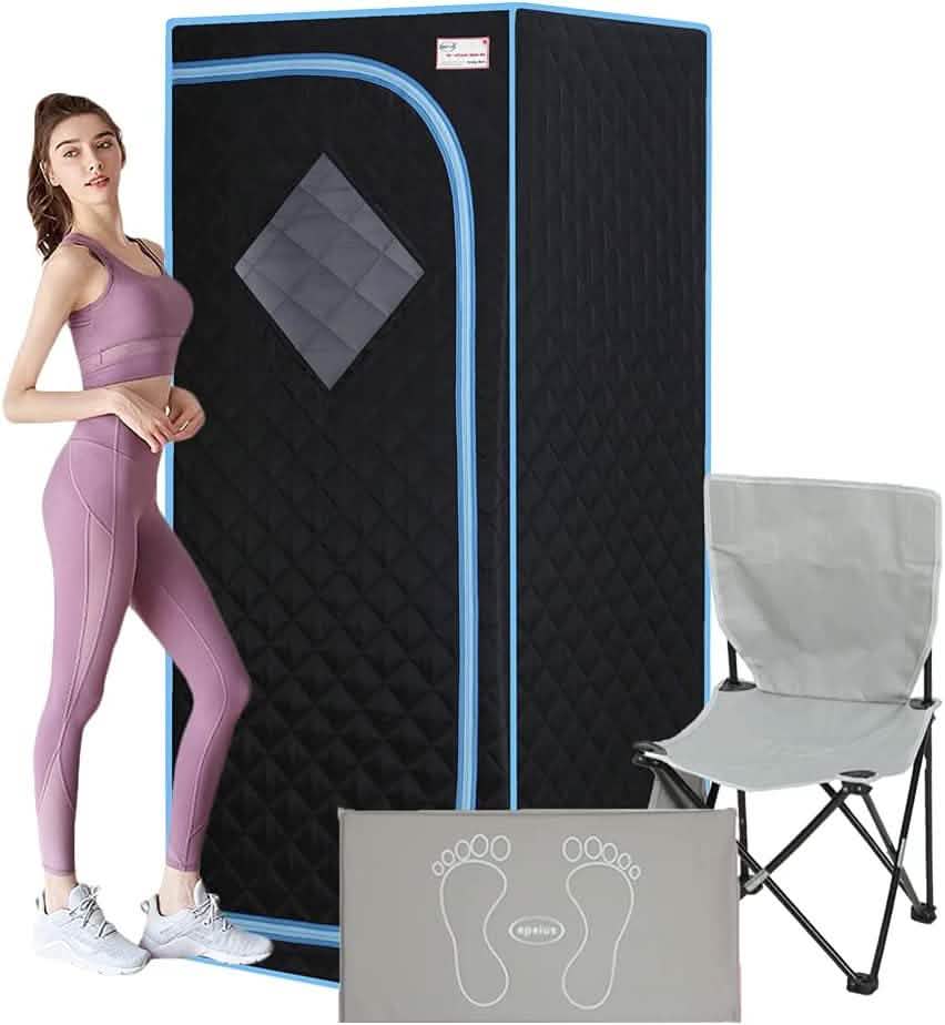 Portable Sauna Tent with Heating Foot Pad and Portable Chair - A-1 Thread Vault