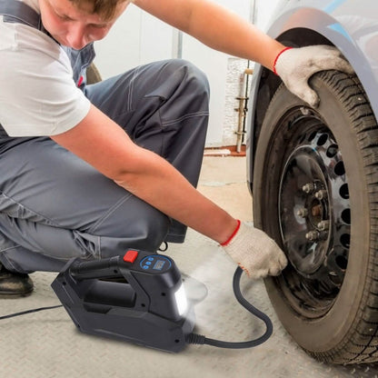 Portable Tire Inflator 120 PSI Maximum 90W Powered Tire Pump with Digital Display LED - A-1 Thread Vault