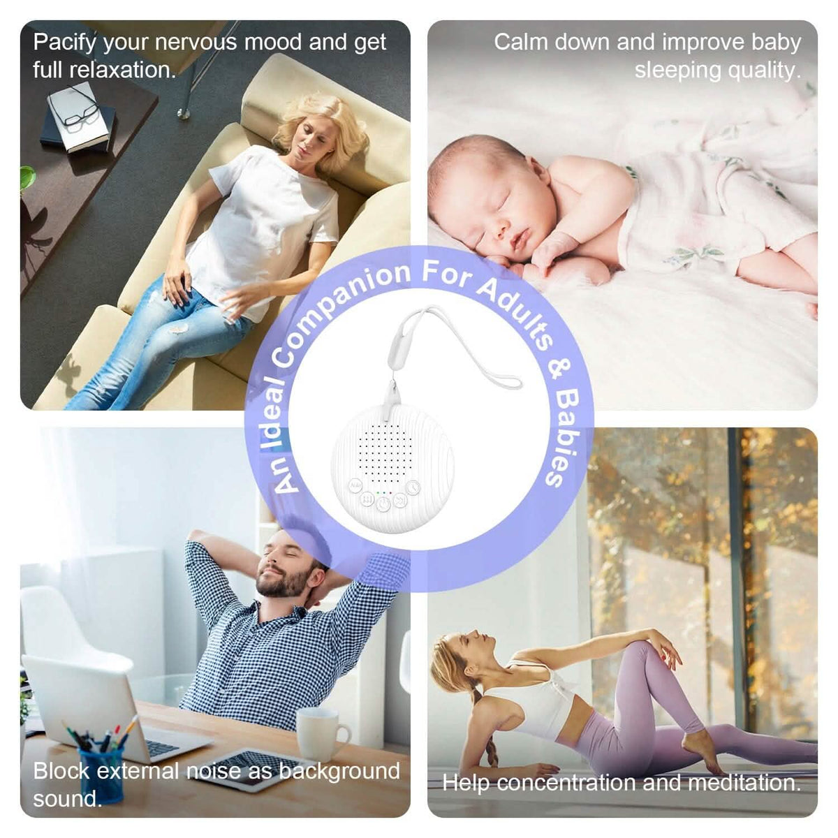 Portable White Noise Sound Machine for Sleep Aid - A-1 Thread Vault