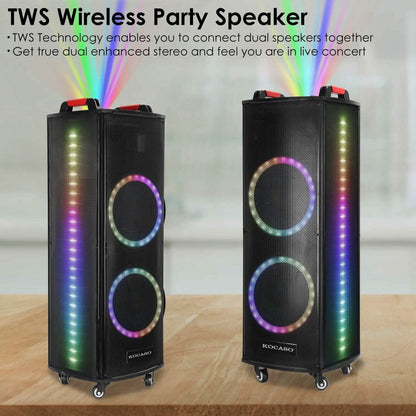 Portable Wireless Party Speaker Colorful Lights DJ PA System - A-1 Thread Vault