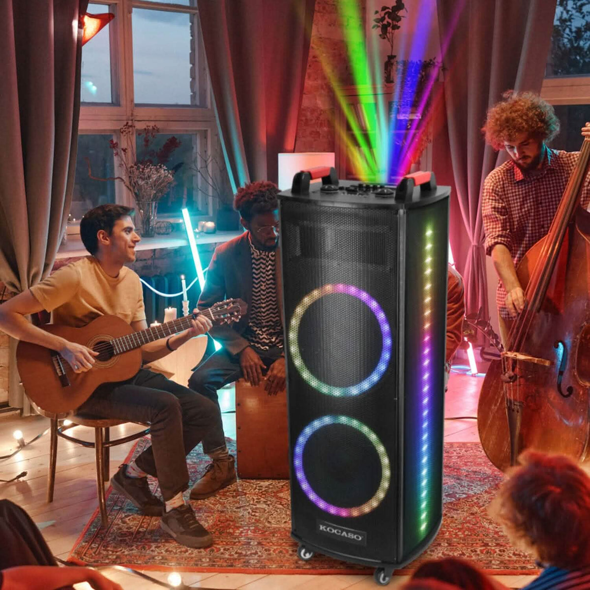 Portable Wireless Party Speaker Colorful Lights DJ PA System - A-1 Thread Vault