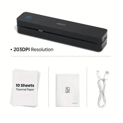 Portable Wireless Thermal Printer – 203DPI, A4 & Letter, USB Charging - A-1 Thread Vault