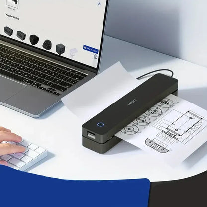 Portable Wireless Thermal Printer – 203DPI, A4 & Letter, USB Charging - A-1 Thread Vault
