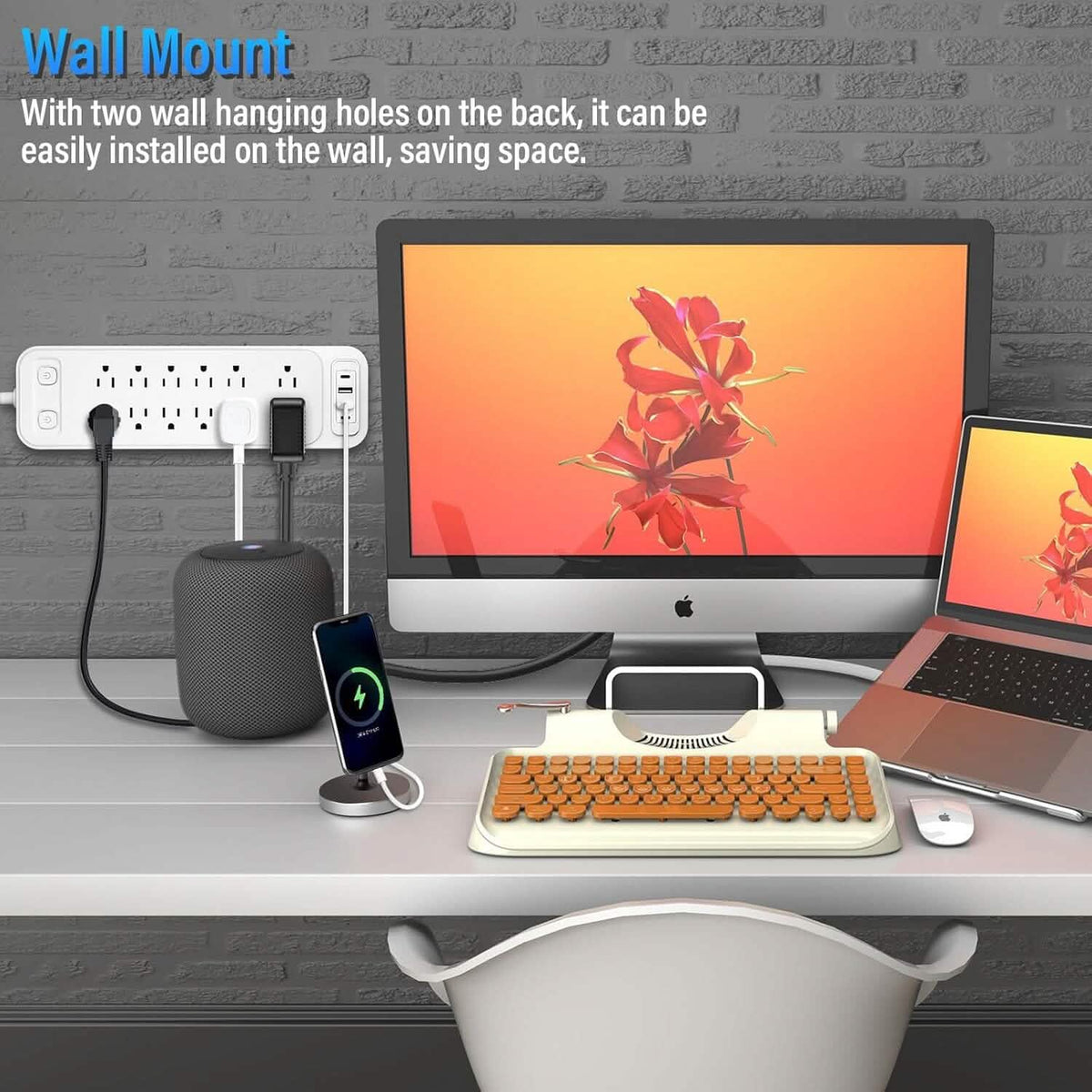 Power Strip with Surge Protector Extension Cord - A-1 Thread Vault