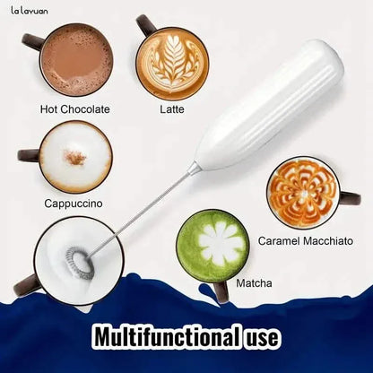 Powerful Electric Milk Frother Stainless Steel Drink Mixer - A-1 Thread Vault