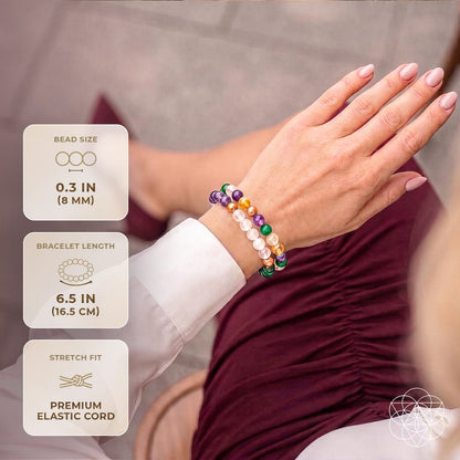 Powerhouse of Wealth Manifestation - Crystal Quartet Bracelet Set - A-1 Thread Vault