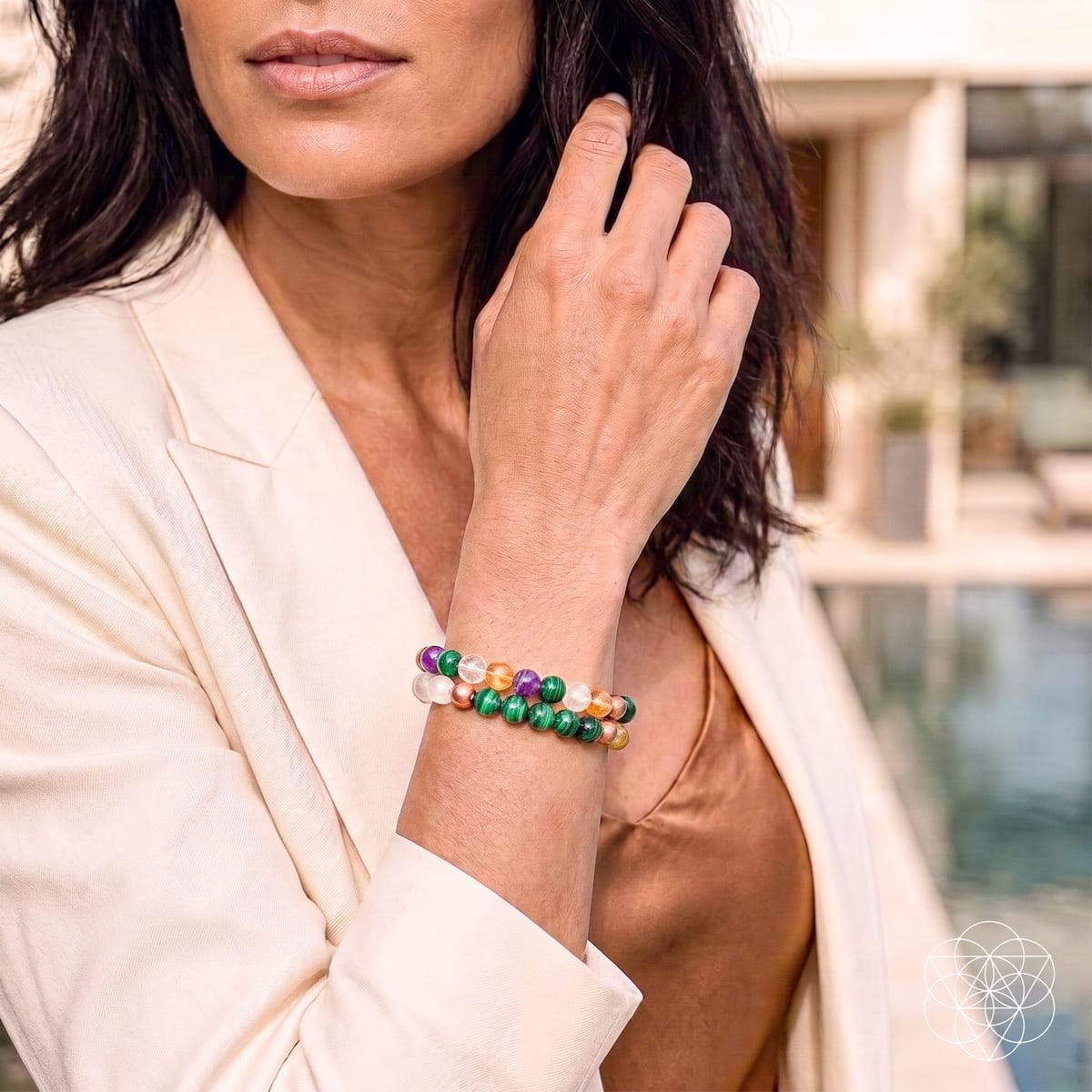 Powerhouse of Wealth Manifestation - Crystal Quartet Bracelet Set - A-1 Thread Vault