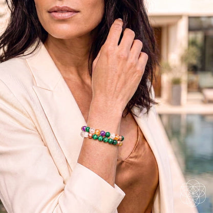 Powerhouse of Wealth Manifestation - Crystal Quartet Bracelet Set - A-1 Thread Vault