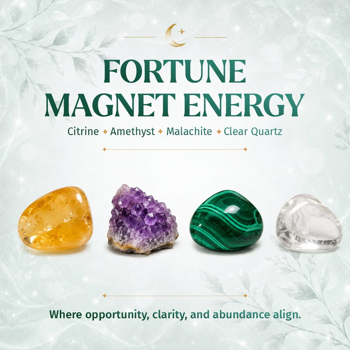 Powerhouse of Wealth Manifestation - Crystal Quartet Bracelet Set - A-1 Thread Vault