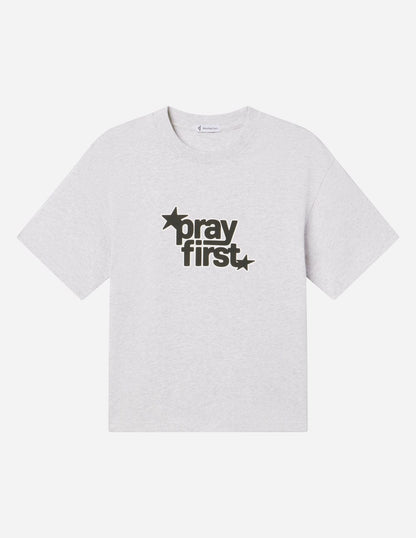 Pray First Heavyweight Tee - A-1 Thread Vault