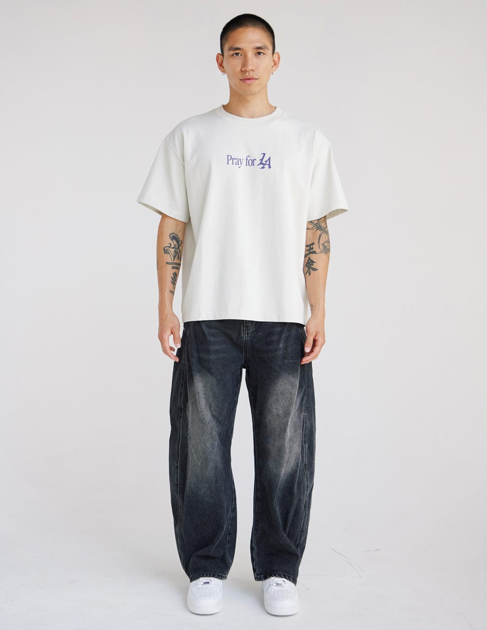 Pray for Los Angeles Heavyweight Tee - A-1 Thread Vault
