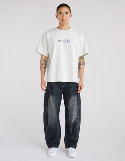 Pray for Los Angeles Heavyweight Tee - A-1 Thread Vault