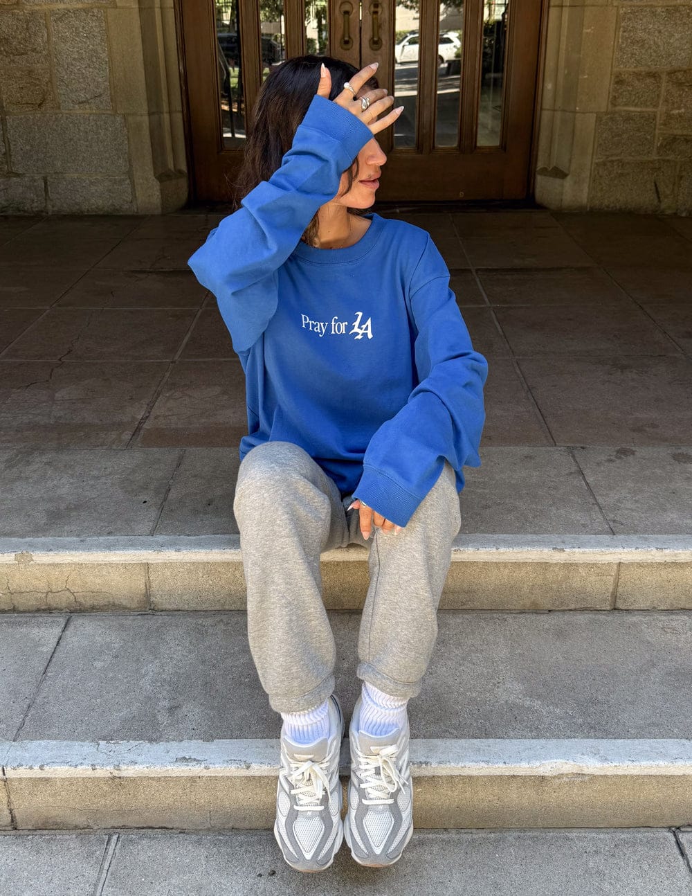 Pray for Los Angeles LS Heavyweight Tee - A-1 Thread Vault