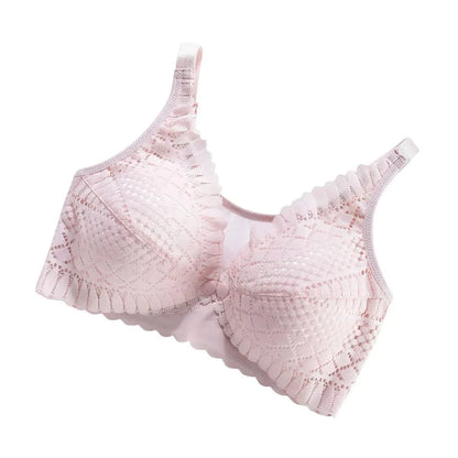 Pregnant Women Front Button Opening Convenient Breastfeeding Bra Comfortable Prevent Sagging Without Steel Rings Women Bra - A-1 Thread Vault