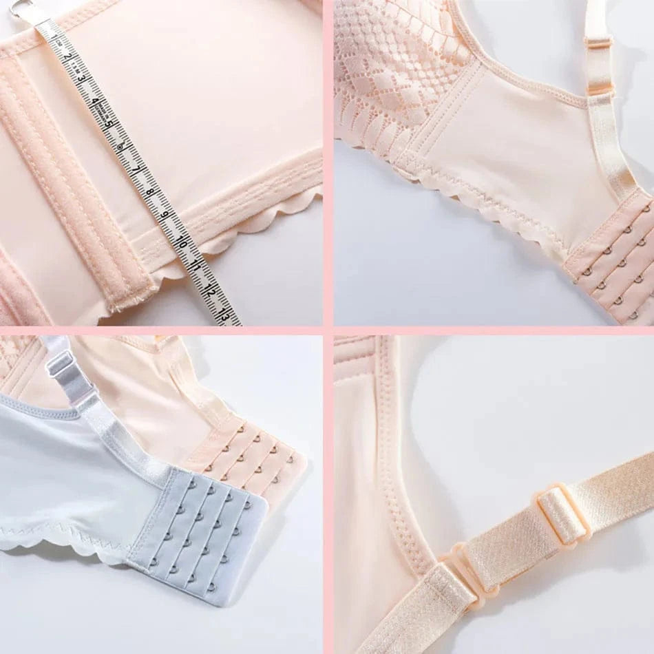 Pregnant Women Front Button Opening Convenient Breastfeeding Bra Comfortable Prevent Sagging Without Steel Rings Women Bra - A-1 Thread Vault