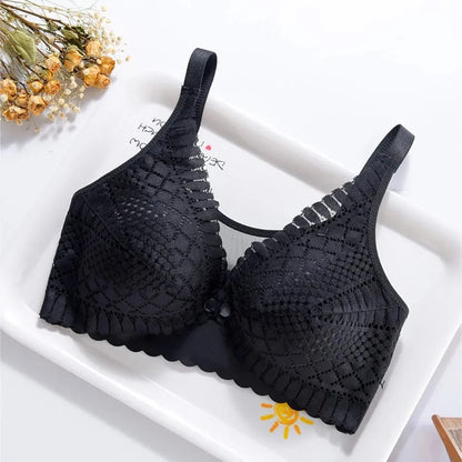 Pregnant Women Front Button Opening Convenient Breastfeeding Bra Comfortable Prevent Sagging Without Steel Rings Women Bra - A-1 Thread Vault