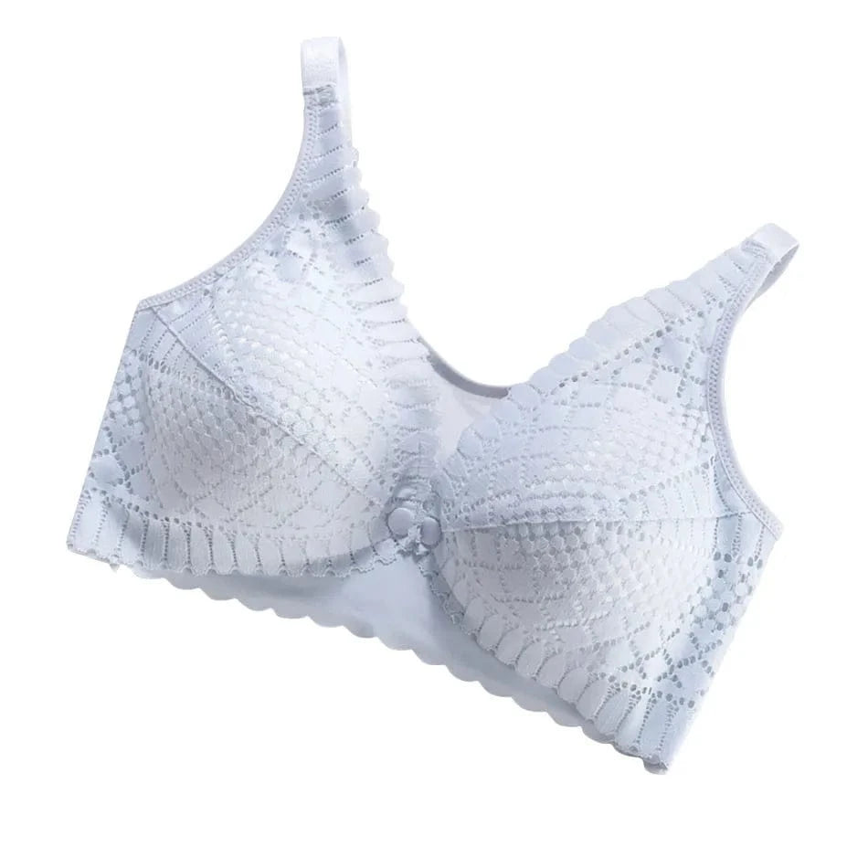 Pregnant Women Front Button Opening Convenient Breastfeeding Bra Comfortable Prevent Sagging Without Steel Rings Women Bra - A-1 Thread Vault