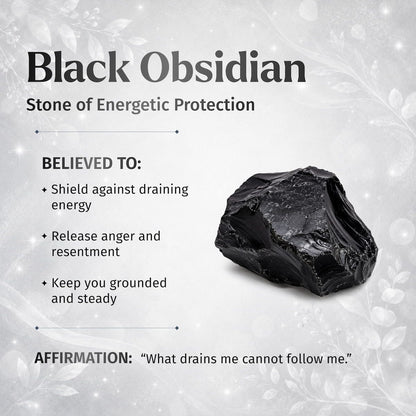 Premium Black Obsidian Talisman - A-1 Thread Vault