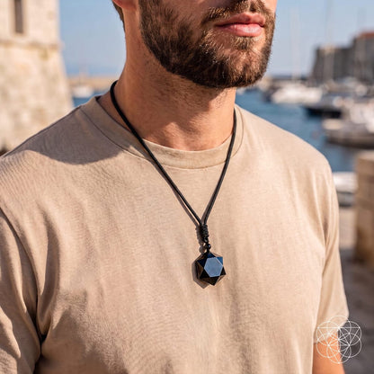 Premium Black Obsidian Talisman - A-1 Thread Vault