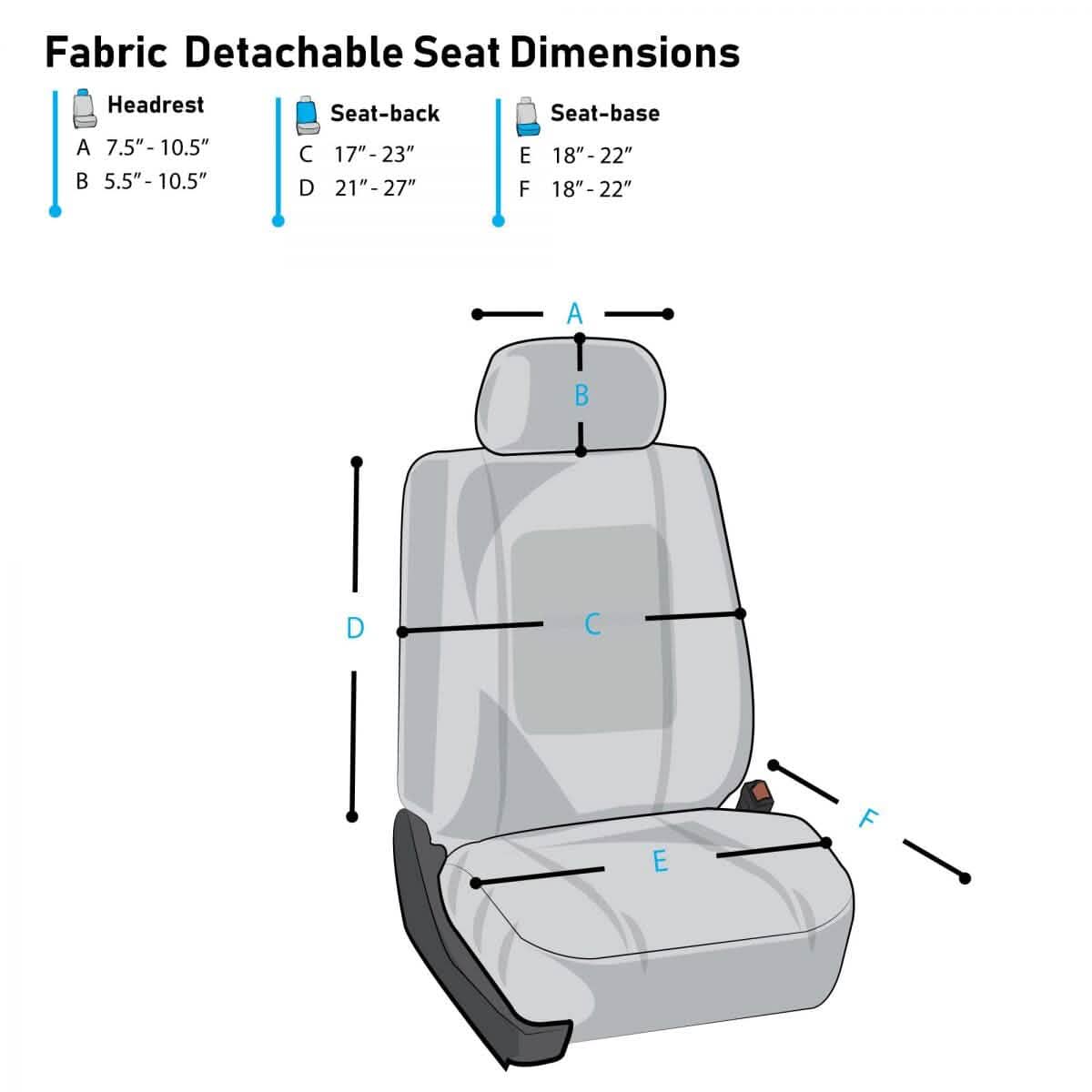 Premium Car Seat Cushions - Front Set - A-1 Thread Vault