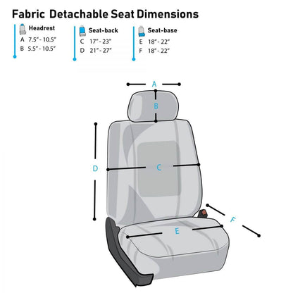 Premium Car Seat Cushions - Front Set - A-1 Thread Vault