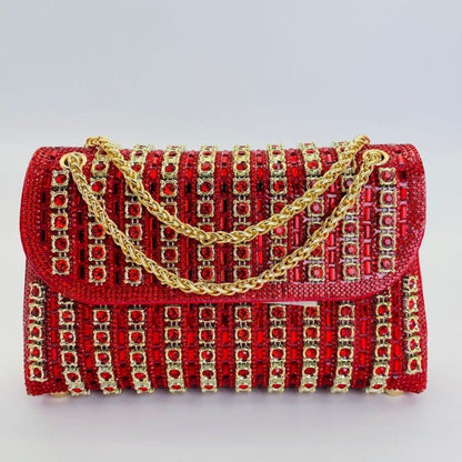 Premium Crystal Rhinestone Evening Clutch Bag (MAC427) - A-1 Thread Vault