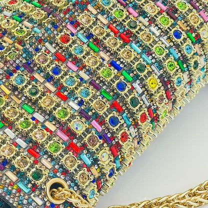 Premium Crystal Rhinestone Evening Clutch Bag (MAC427) - A-1 Thread Vault