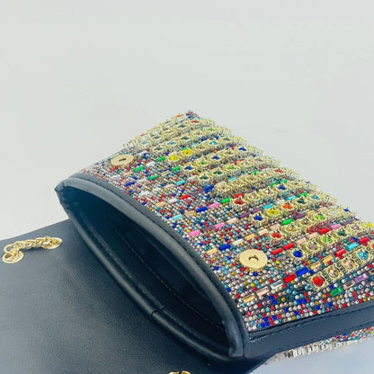 Premium Crystal Rhinestone Evening Clutch Bag (MAC427) - A-1 Thread Vault