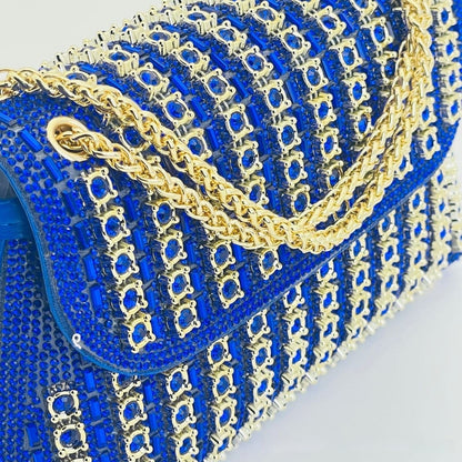 Premium Crystal Rhinestone Evening Clutch Bag (MAC427) - A-1 Thread Vault