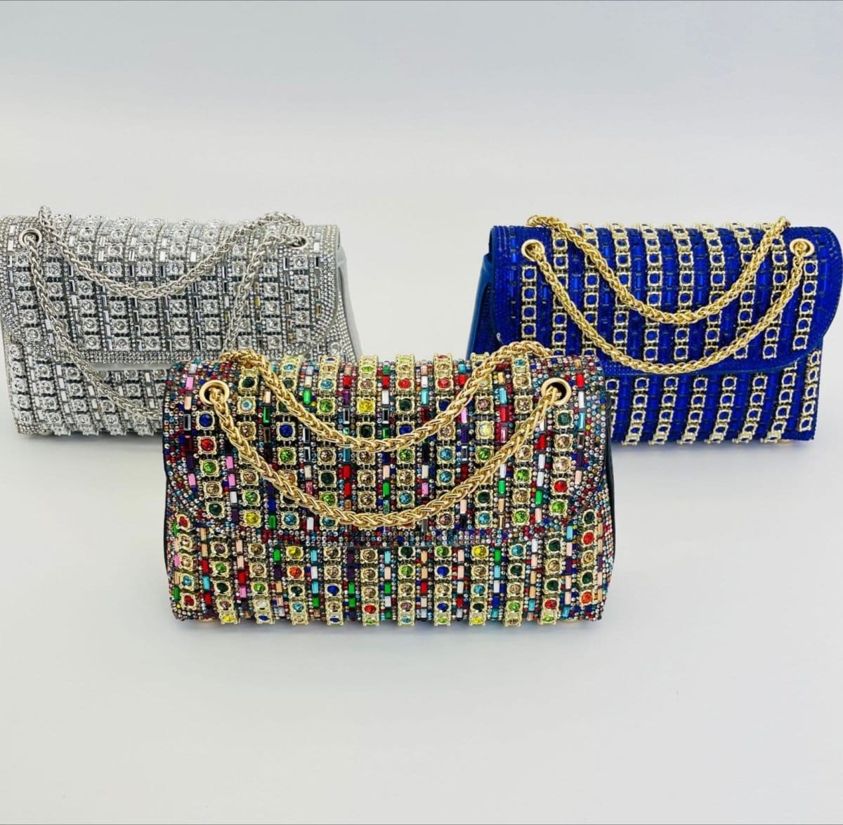 Premium Crystal Rhinestone Evening Clutch Bag (MAC427) - A-1 Thread Vault