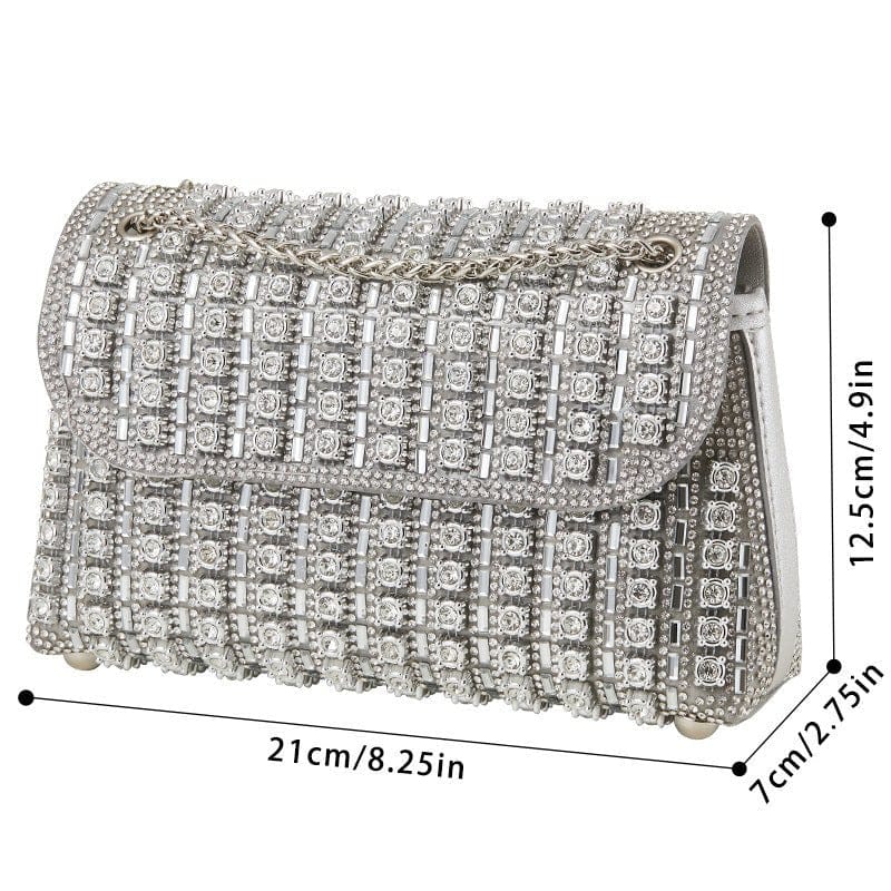 Premium Crystal Rhinestone Evening Clutch Bag (MAC427) - A-1 Thread Vault