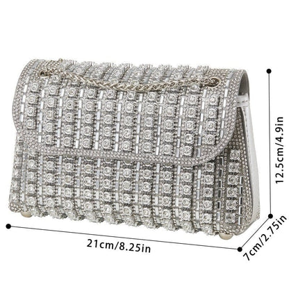 Premium Crystal Rhinestone Evening Clutch Bag (MAC427) - A-1 Thread Vault