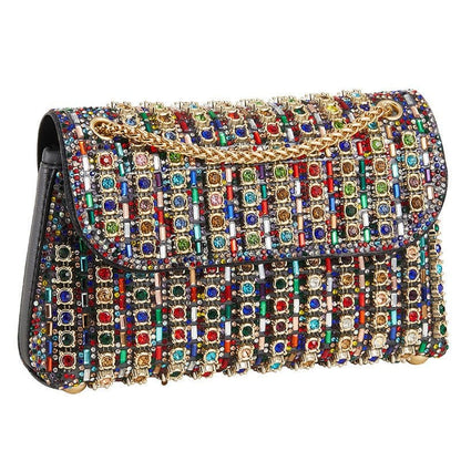 Premium Crystal Rhinestone Evening Clutch Bag (MAC427) - A-1 Thread Vault