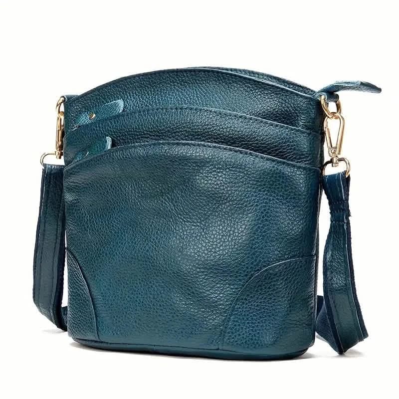 Premium Genuine Cowhide Leather Crossbody Bag - A-1 Thread Vault