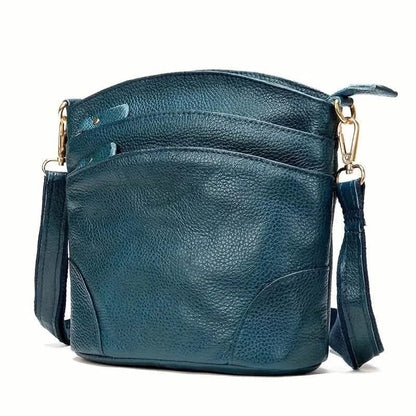 Premium Genuine Cowhide Leather Crossbody Bag - A-1 Thread Vault