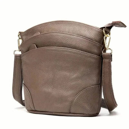 Premium Genuine Cowhide Leather Crossbody Bag - A-1 Thread Vault