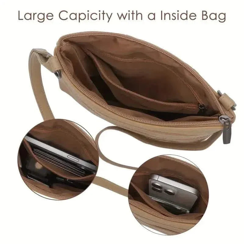 Premium Leather Organizer Purse Women's Handbag Travel Bag - A-1 Thread Vault