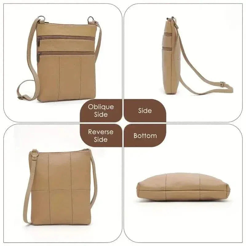 Premium Leather Organizer Purse Women's Handbag Travel Bag - A-1 Thread Vault