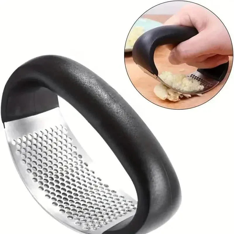 Premium Stainless Steel Garlic Rocker Press - Compact, Durable, and Rust-Resistant Kitchen Gadget - A-1 Thread Vault