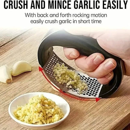 Premium Stainless Steel Garlic Rocker Press - Compact, Durable, and Rust-Resistant Kitchen Gadget - A-1 Thread Vault
