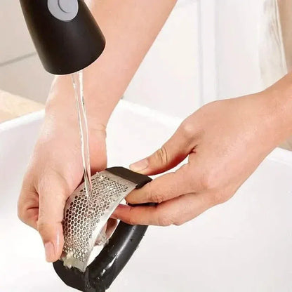 Premium Stainless Steel Garlic Rocker Press - Compact, Durable, and Rust-Resistant Kitchen Gadget - A-1 Thread Vault