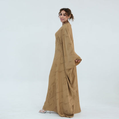 Print Batwing Sleeve Maxi Dress(MA446) - A-1 Thread Vault