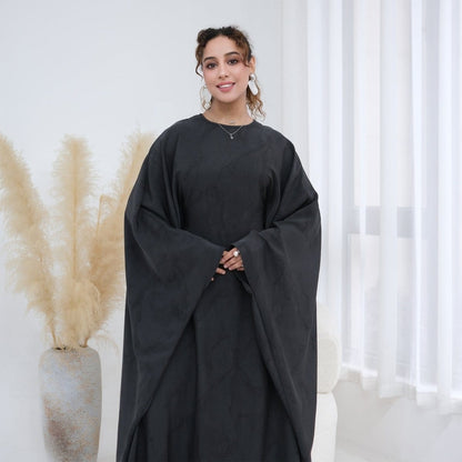 Print Batwing Sleeve Maxi Dress(MA446) - A-1 Thread Vault