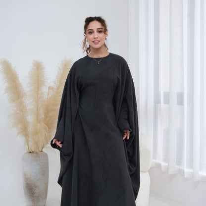 Print Batwing Sleeve Maxi Dress(MA446) - A-1 Thread Vault
