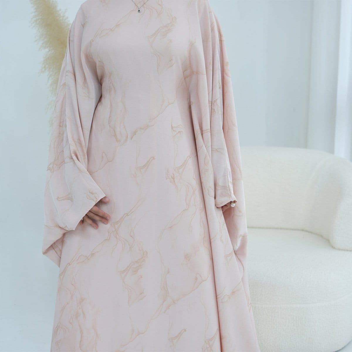 Print Batwing Sleeve Maxi Dress(MA446) - A-1 Thread Vault