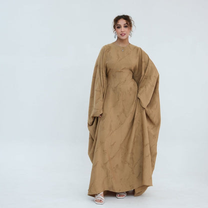 Print Batwing Sleeve Maxi Dress(MA446) - A-1 Thread Vault