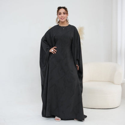 Print Batwing Sleeve Maxi Dress(MA446) - A-1 Thread Vault