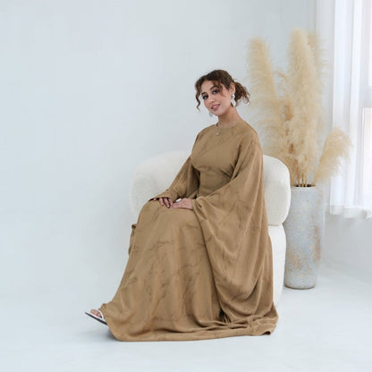 Print Batwing Sleeve Maxi Dress(MA446) - A-1 Thread Vault