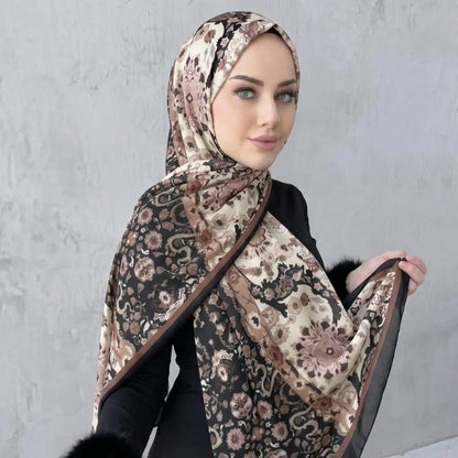 Printed Hijab Scarf(MH239) - A-1 Thread Vault