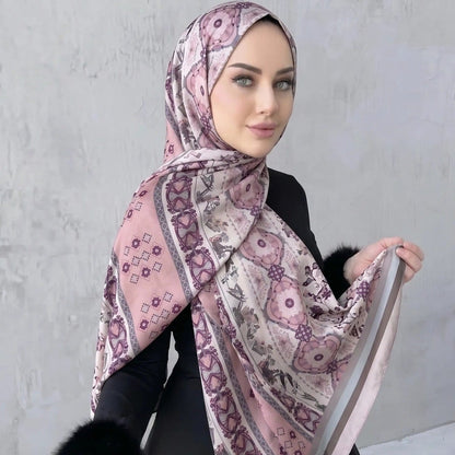 Printed Hijab Scarf(MH239) - A-1 Thread Vault